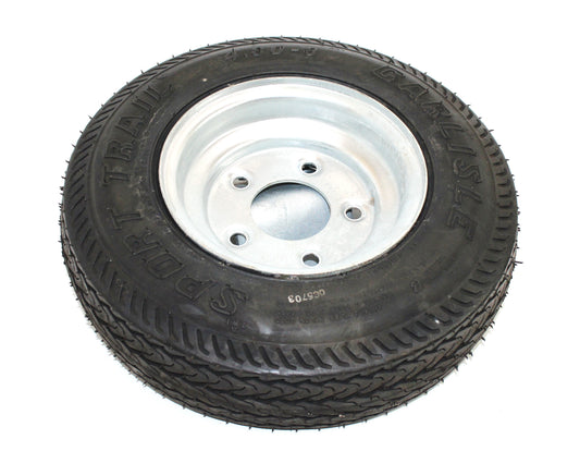 New Carlisle Sport Trail 4.80 - 8 Tire Galvanized 5 Lug Rim Boat Trailer Multi-Use